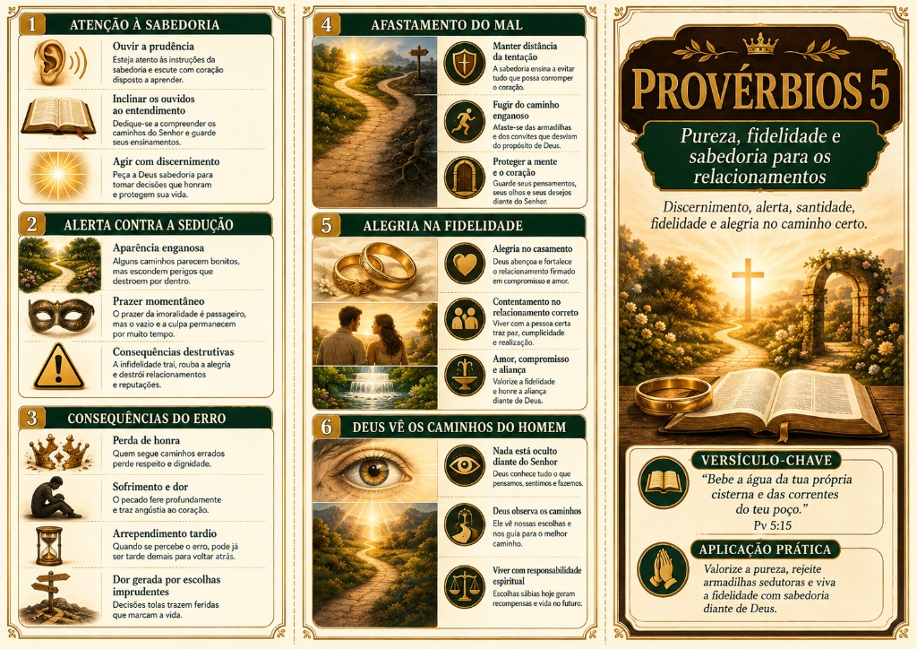 Folder Visual de Provérbios 2: Busque a sabedoria como um tesouro